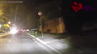 Шлюху в чёрном платье и маске пустили по кругу надавав в рот и пизду